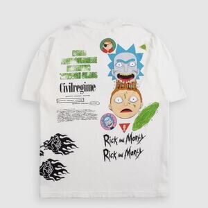 Rick and mortys civil regime tshirt in Medium